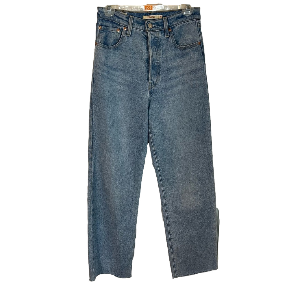 Levi’s Jeans Women’s Ribcage Straight Classic Blue Denim Jeans 26W 29L Tall Long